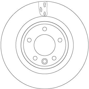 DF6956S TRW Brake rotors LAND ROVER 325x25mm, 5x120, Vented, Painted