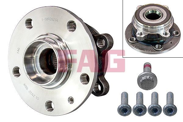Caddy V Van (SBA, SBH) Bearings parts - Wheel bearing kit FAG 713 6110 80