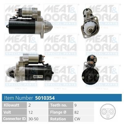 MEAT & DORIA 5010354 Starter motor 5840 191