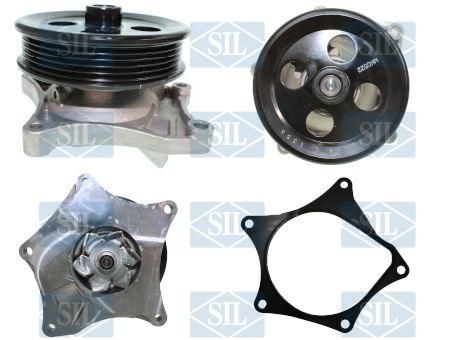 PA1752 Saleri SIL Water pumps OPEL with seal, without lid, Mechanical, Steel, for v-ribbed belt use