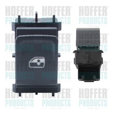 HOFFER Right Front, Right Rear, Left Rear Number of pins: 4-pin connector Switch, window regulator 2106656 buy
