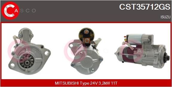 CASCO CST35712GS Starter motor 8-97137478-1