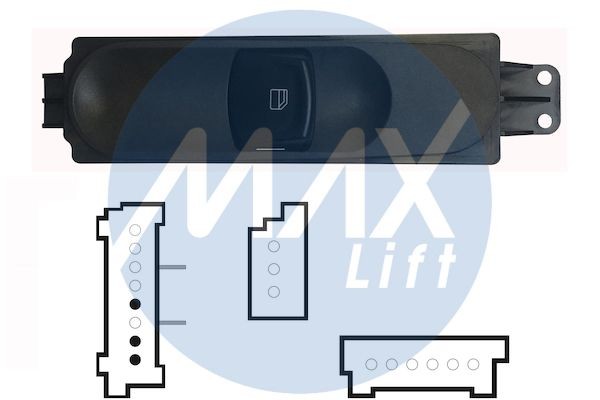 MAX SMB106 Power window switch Mercedes Sprinter 4,6-t Van 414 CDI 143 hp Diesel 2019 price