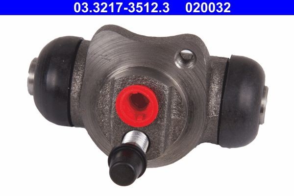 03.3217-3512.3 ATE Drum brake kit OPEL 17,5 mm, Grey Cast Iron