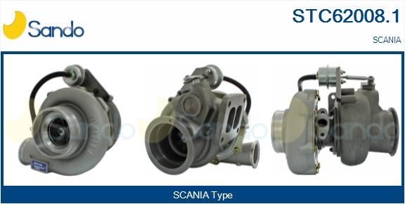 SANDO STC62008.1 Turbocharger 1524872