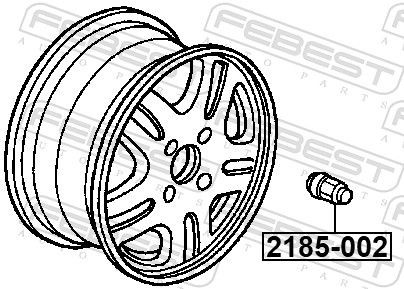FEBEST Wheel Nut 2185-002