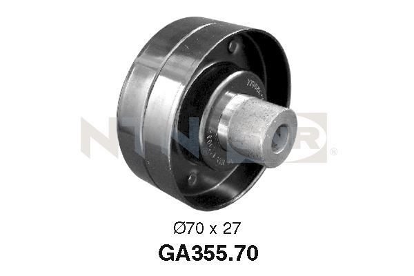 SNR GA355.70 Deflection / Guide Pulley, v-ribbed belt 7700 862 744