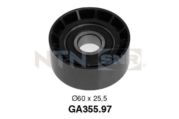 SNR GA355.97 Deflection / Guide Pulley, v-ribbed belt 49170-84A80-000