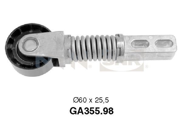 SNR Ø: 60mm Tensioner pulley, v-ribbed belt GA355.98 buy