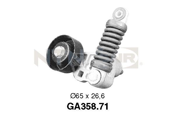 SNR Ø: 65mm Tensioner pulley, v-ribbed belt GA358.71 buy