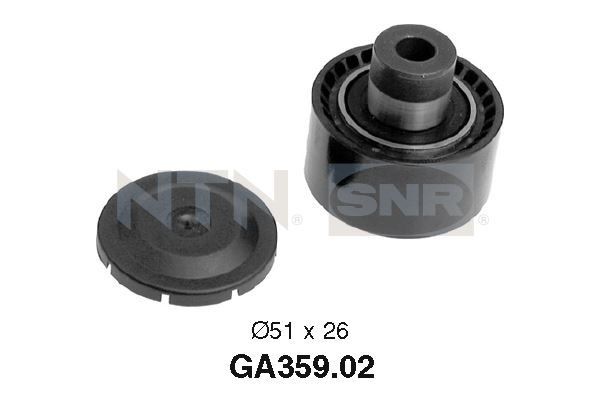 SNR GA359.02 Deflection / Guide Pulley, v-ribbed belt 1 222 855