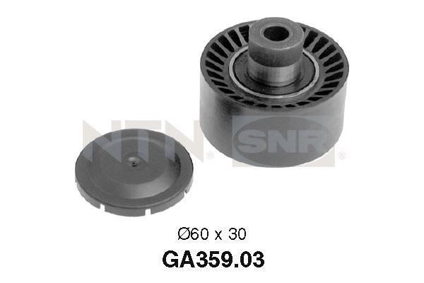 SNR GA359.03 Deflection / Guide Pulley, v-ribbed belt 16138-38080