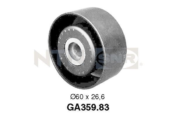 SNR Ø: 60mm Tensioner pulley, v-ribbed belt GA359.83 buy