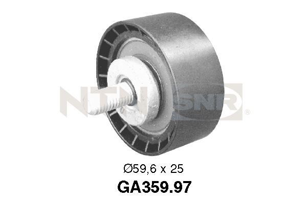 SNR GA359.97 Deflection / Guide Pulley, v-ribbed belt