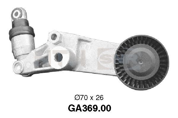 SNR Ø: 70mm Tensioner pulley, v-ribbed belt GA369.00 buy