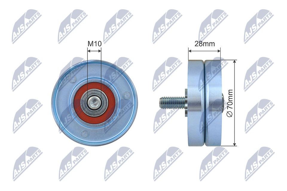 NTY RNK-CT-055 Tensioner pulley 575 151