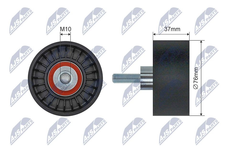 NTY RNK-FR-061 Deflection / Guide Pulley, v-ribbed belt YC1E-9444-AE