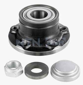 SNR R141.26 Wheel bearing kit with rubber mount, 120 mm