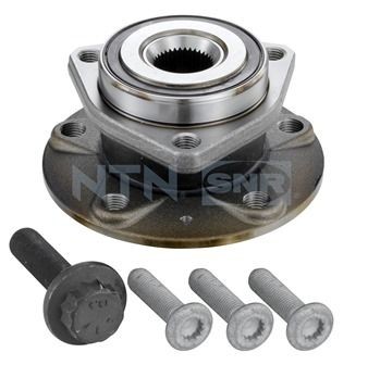 R154.61 Hub bearing & wheel bearing kit R154.61 SNR with rubber mount