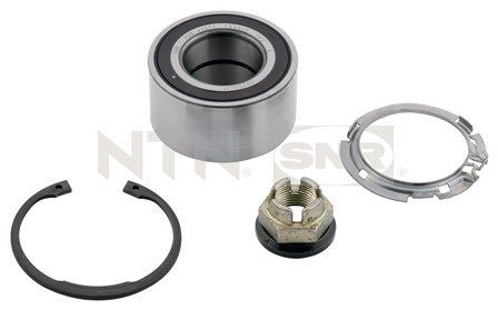 R155.80 SNR Wheel hub assembly DACIA with rubber mount, with integrated magnetic sensor ring, 72 mm