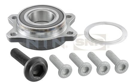 SNR R157.40 Wheel bearing kit with rubber mount, with integrated magnetic sensor ring, 84 mm