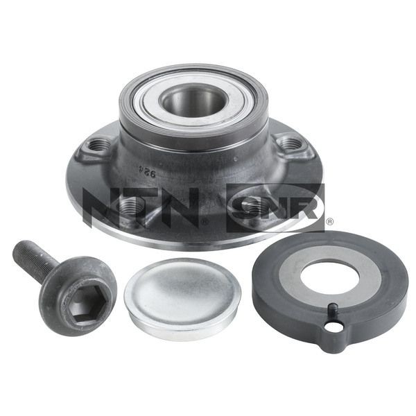 SNR R157.44 Wheel bearing kit with rubber mount, with integrated magnetic sensor ring