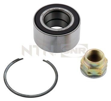 R158.42 SNR Wheel hub assembly FIAT with rubber mount, with integrated magnetic sensor ring, 66 mm