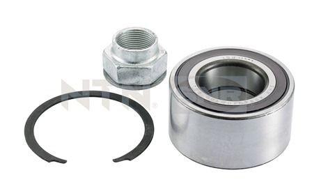 R158.43 SNR Wheel bearings ALFA ROMEO with rubber mount, with integrated magnetic sensor ring, 72 mm