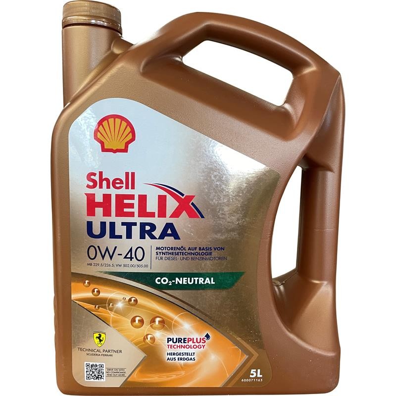 Aceite de motor 0W40 longlife gasolina - 550065928 SHELL Helix, Ultra