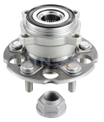 R174.67 SNR Wheel bearings HONDA with rubber mount, with integrated magnetic sensor ring