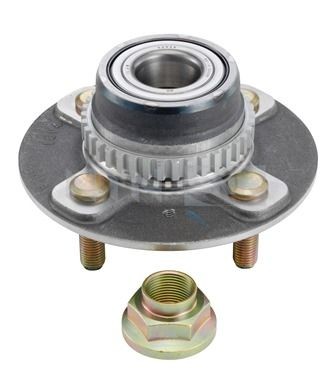 SNR R184.57 Wheel bearing kit with rubber mount, with gear, 140 mm
