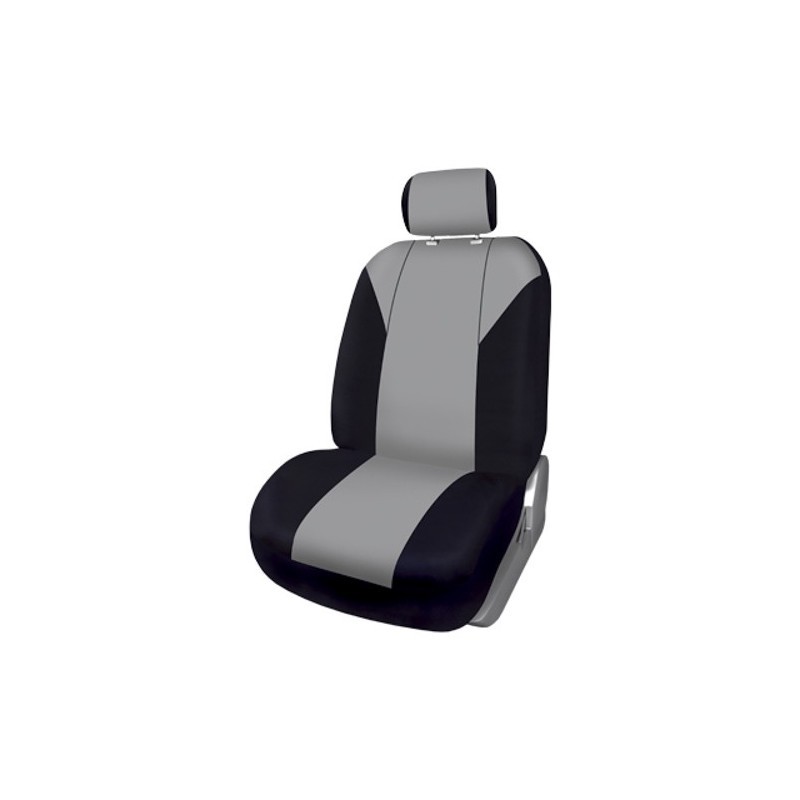 CORONA FUK10421 Auto seat covers LANCIA YPSILON (843) grey, Polyester Fabric, Front