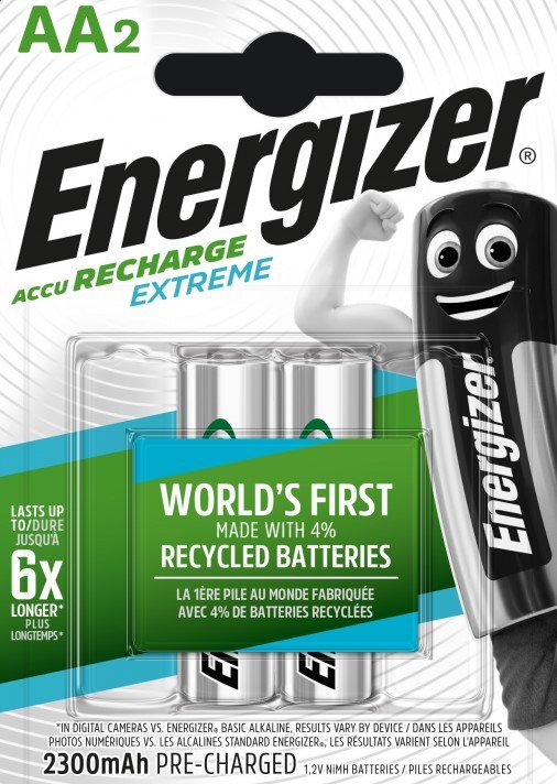 Energizer Piles Rechargeables Energizer Extreme AA/LR6 2300 mAh, pack de 4  