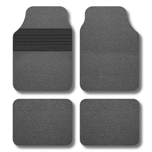 Car mats Goodyear Polyester, Front and Rear, grey, Universal fit - GOD9019
