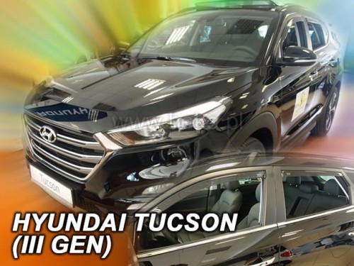 17285 HEKO Windabweiser Fahrzeugtür, vorne, hinten, Fensterschacht,  rauchgrau für HYUNDAI Tucson (TL, TLE) ▷ AUTODOC Preis und Erfahrung
