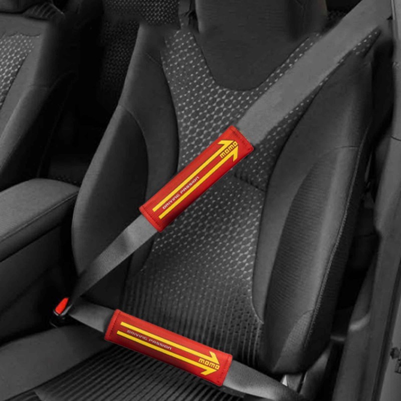 SHPE4CR Momo CARBON Protector para cinturón de coche Rojo, impregnado de  carbono ▷ AUTODOC precio y opinión