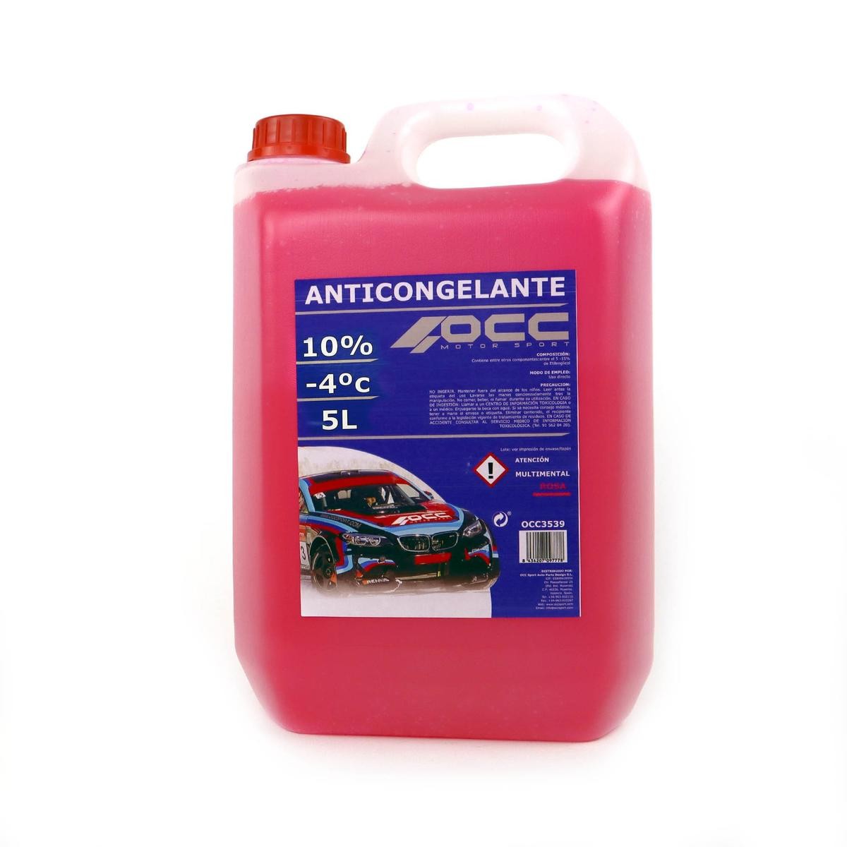 HERCULES SPLINTER Kühlmittel G12 pink, 5l Occ Motorsport OCC3535