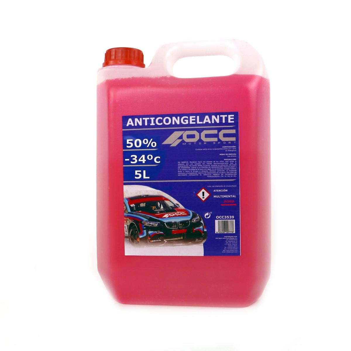 HYOSUNG GV Kühlmittel G12 pink, 5l Occ Motorsport OCC3541
