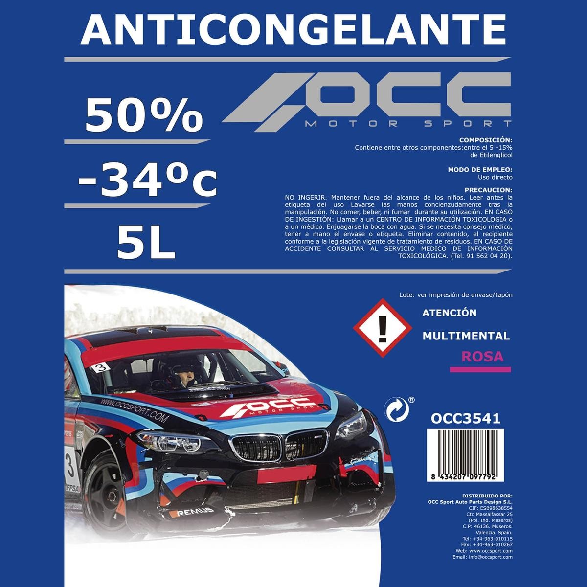 Occ Motorsport Glycol coolant OCC3541