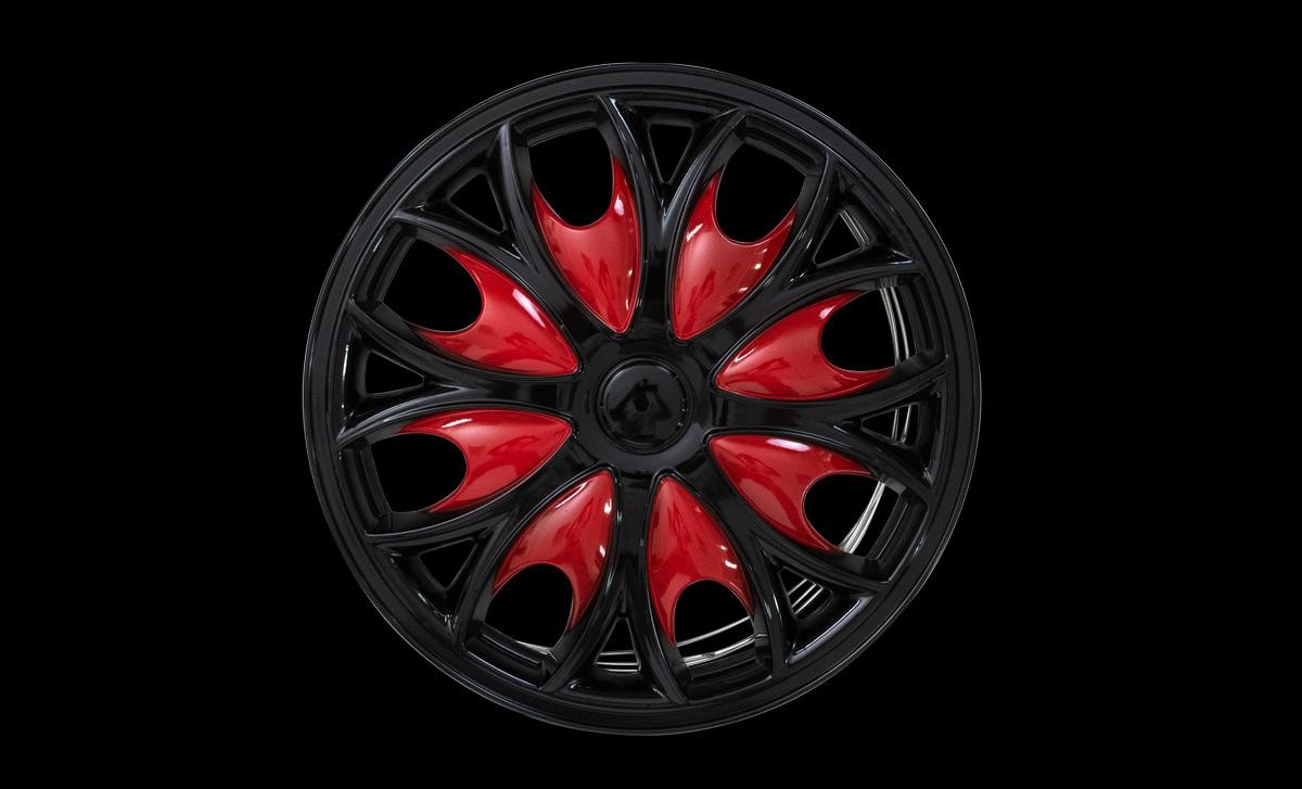Cosmos 62780 Wheel trims 15 Inch black, red