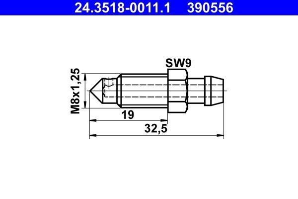 Vite / Valvola di sfiato ATE 24.3518-0011.1 - Suzuki CARRY Furgonato Fissaggi pezzi di ricambio comprare