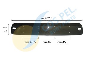 COS.PEL 707.15300 Sun Visor 81.63701.0060