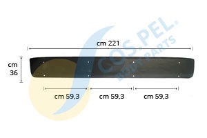 COS.PEL 707.10202 Sonnenblende für MAN TGA LKW in Original Qualität