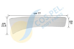 COS.PEL 205.96027 Windabweiser für MERCEDES-BENZ ACTROS MP4 / MP5 LKW in Original Qualität
