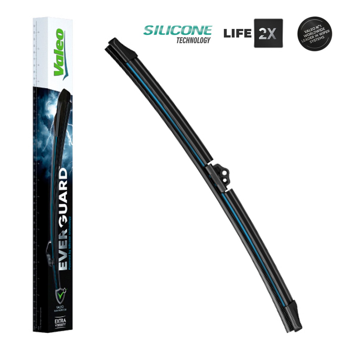 VSF35 VALEO EVERGUARD, SILICONE SINGLE 350 mm Front, Flat wiper blade, with spoiler, for left-hand/right-hand drive vehicles, 14 Inch Styling: with spoiler, Left-/right-hand drive vehicles: for left-hand/right-hand drive vehicles Wiper blades 566001 buy