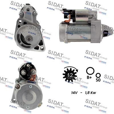 SIDAT S12DE0869 Starter motor 6519064500