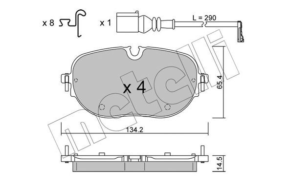 METELLI 22-1318-0 Brake pads VW ID.3 price