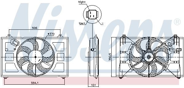 OEM-quality NISSENS 850053 Radiator cooling fan