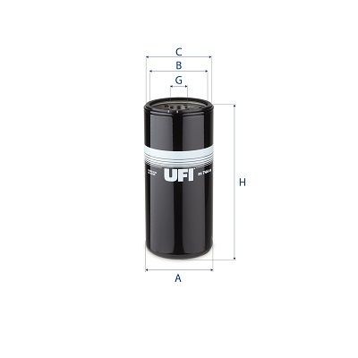UFI 23.744.00 Oil filter 1R1807
