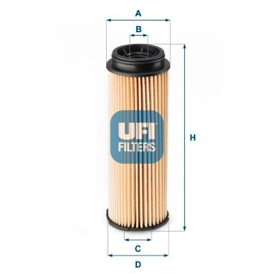 Original UFI Oil filter 25.252.00 for BMW 5 Series